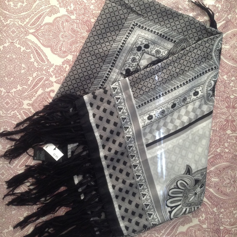 Oversized Boho Fringed Scarf/Wrap